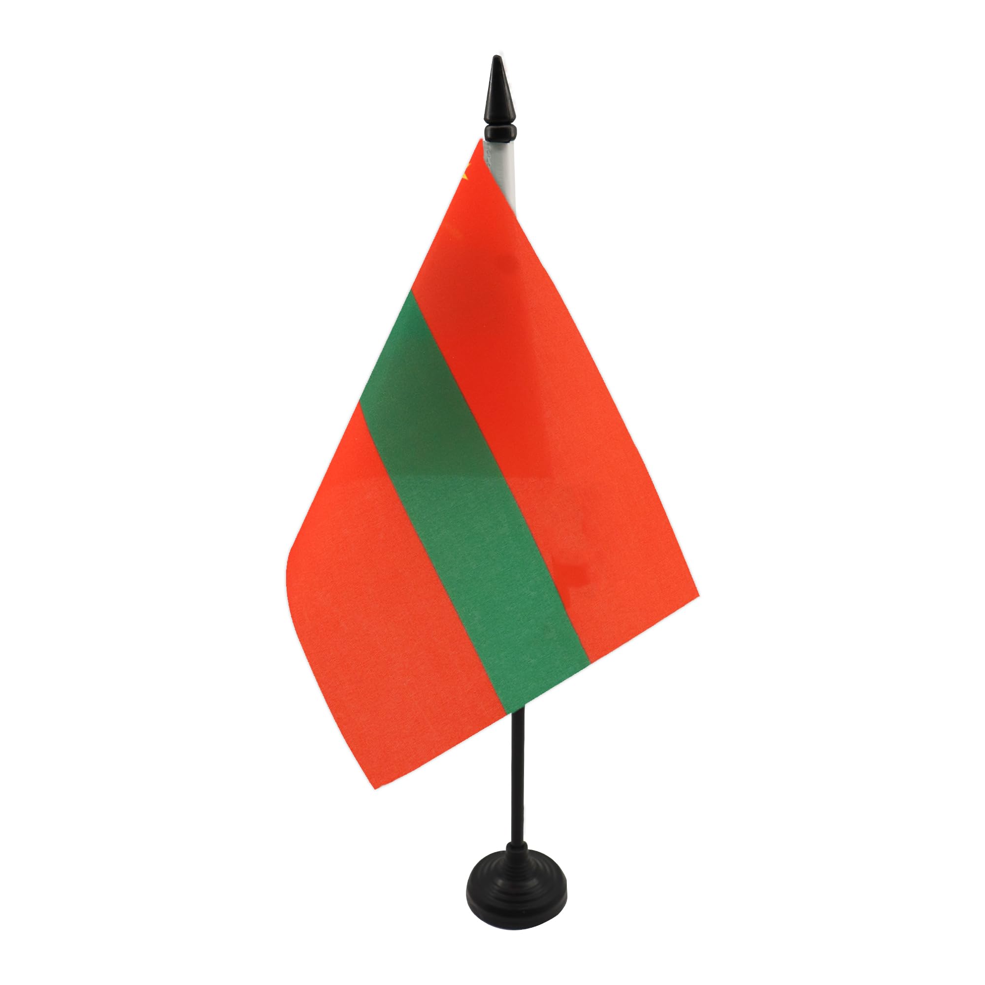 AZ FLAG - Drapeau De Table Transnistrie 21x14 cm - Petit Drapeau De La République Moldave du Dniestr De Bureau 100% Polyester av