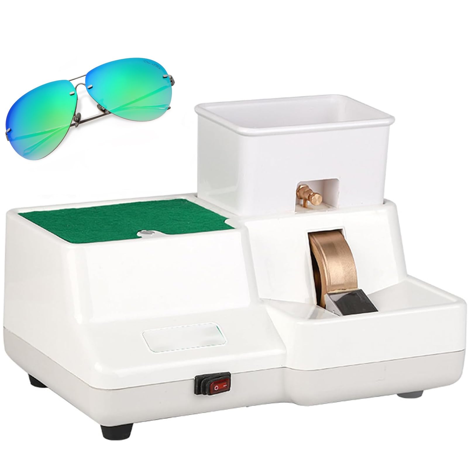 Machine de bordure de bord de lentille optique et polisseuse 100W manuelle