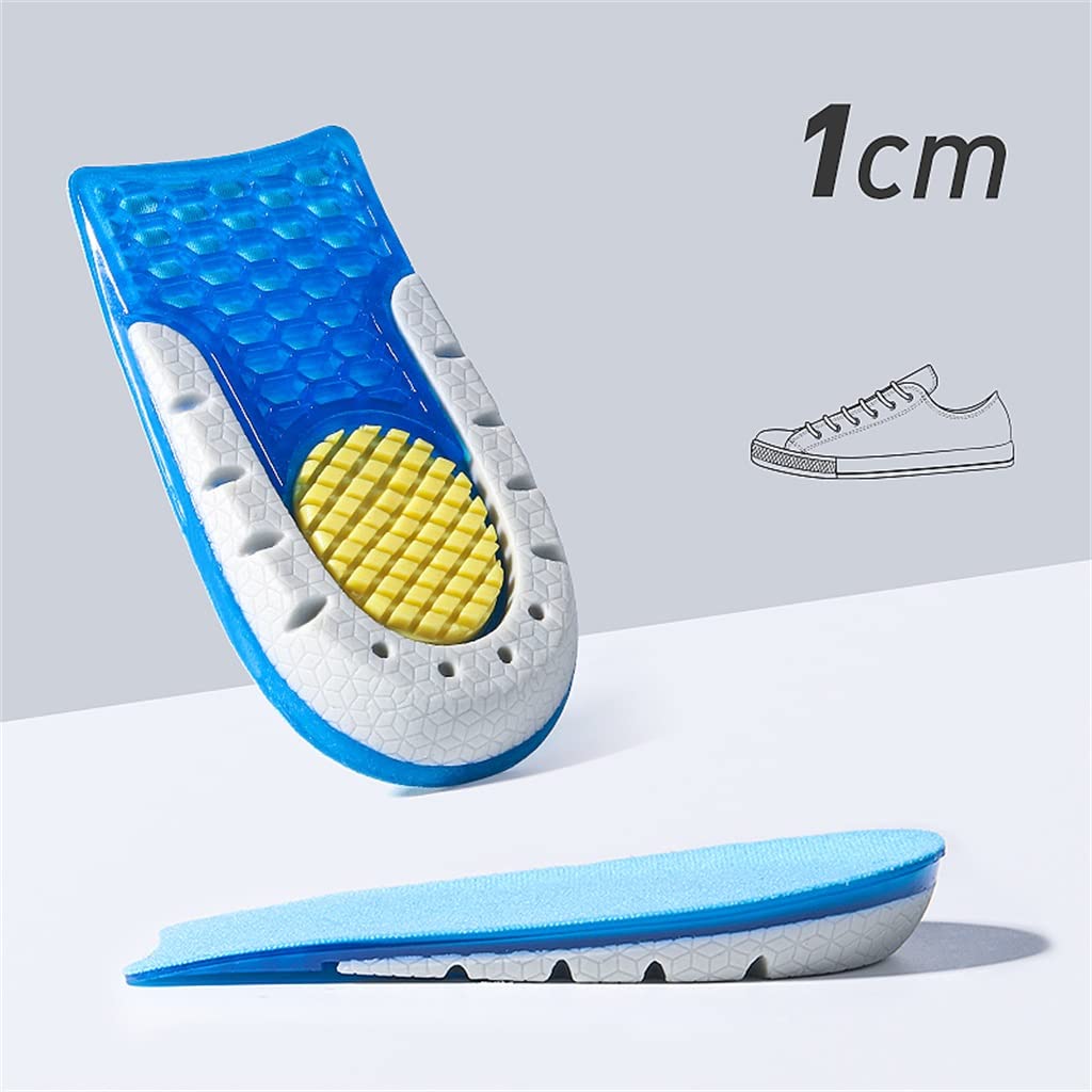 Plantilla de Aumento de Altura, Gel de Silicona TPE, Aumento de Altura, Media Almohadilla for Zapatos, Comodidad Suave, Suela de talón de Crecimiento Interno(3CM)