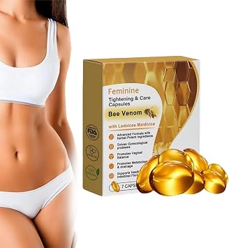 Bee Venom Feminine Repair Tighten Detox Yoni Capsules,Bee Venom Tighten Capsule,Feminine Repair Tighten Capsules,Firming Repair & Pink and Tender Natural Capsules 1 Pcs