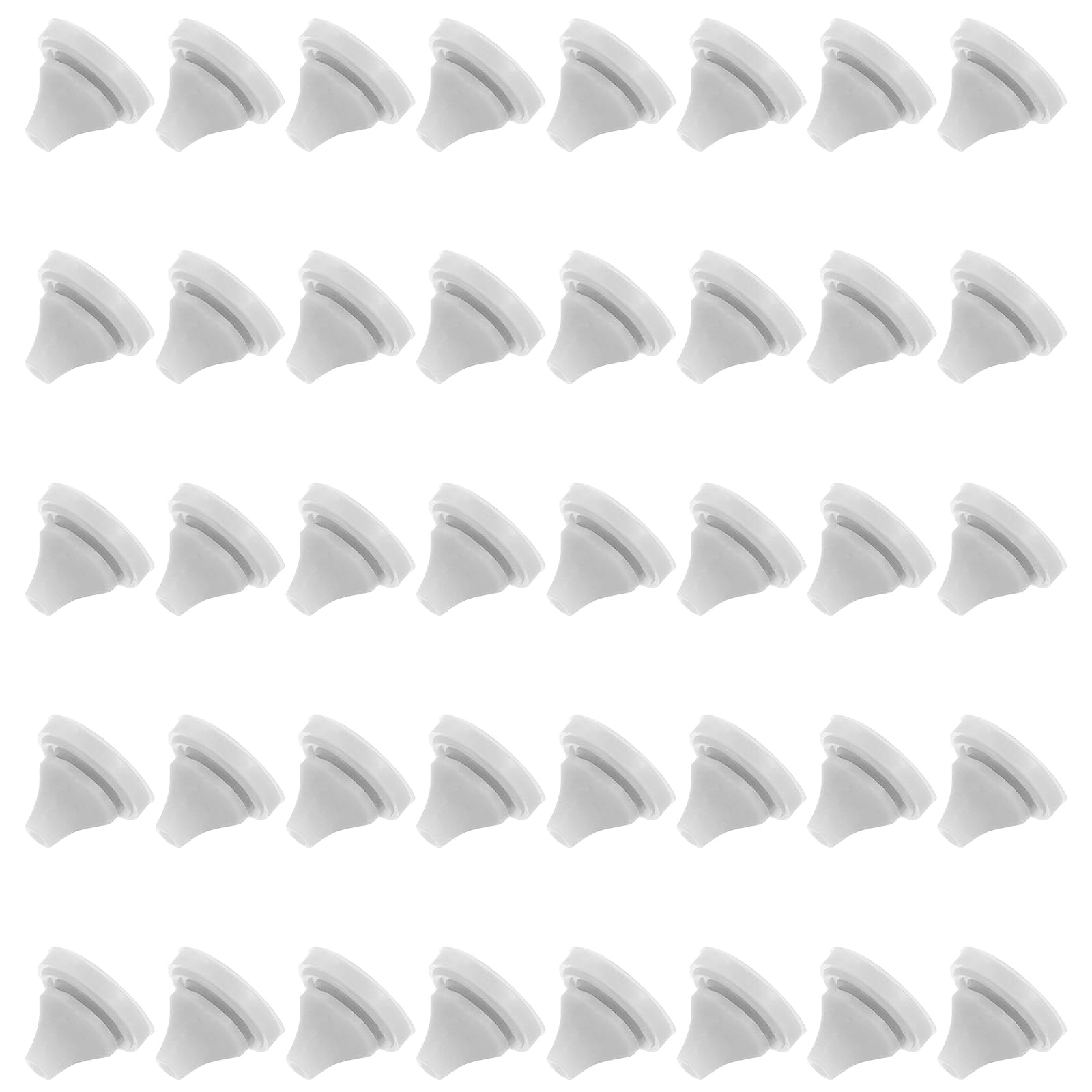 Licqic Light/Grey 40 Pcs Shower Head Replacement Nozzles, Silicone Nozzle Sprinkler Spout Round,