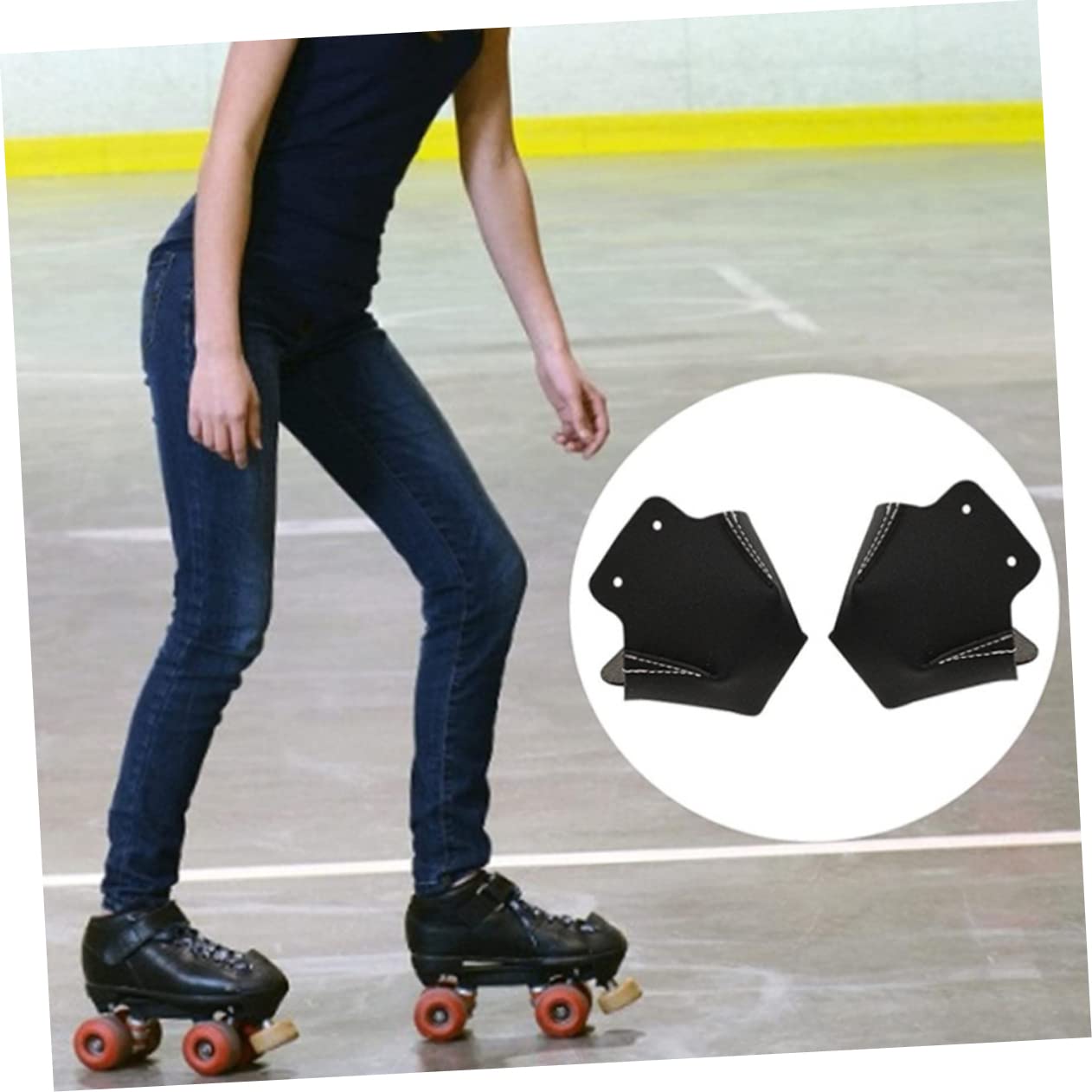 BESTonZON Austauschbare Zehenschutzkappen Für Rollschuhe Professionelle Skates Zehenschutz Passend Für Inline Skates Und Rollschuhe Schwarz Langlebig Und Praktisch