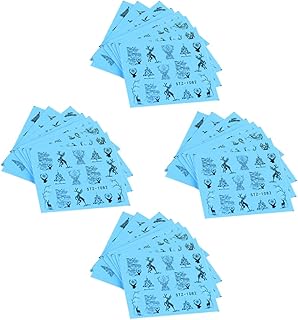 HONMEET 32 Peças Adesivos De Unhas De Natal Decoração De Arte De Unhas Apliques De Lantejoulas Decalques De Arte De Unhas Adesivos De Manicure De Natal Adesivos De Arte De Unhas De Natal