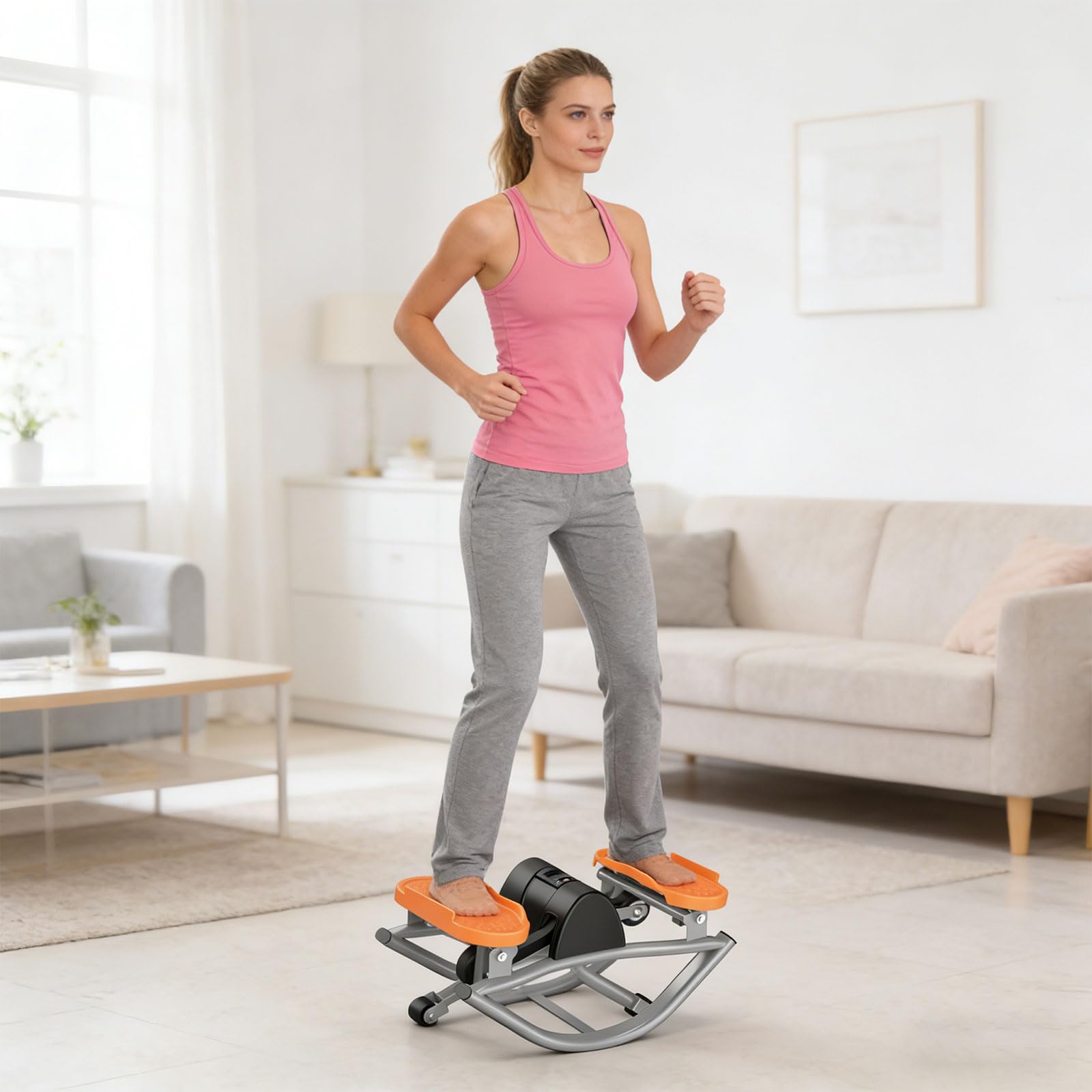 Esercizio completo del corpo a forma di U pedale ginnico stepper per gambe e core fitness operazioni silenziose facile da riporre compatto a forma di U pedale ginnico