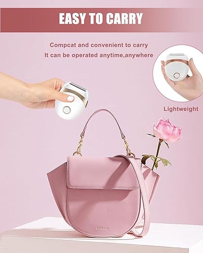 Miniatura 5 de Maquinilla de afeitar eléctrica portátil para mujeres, removedor de vello facial, dispositivo de eliminación de vello húmedo y seco para brazos,