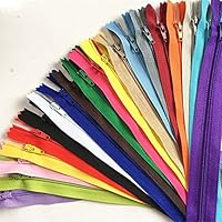 Algopix Similar Product 4 - WKXFJJWZC 50pcs Mix Nylon Coil Zippers