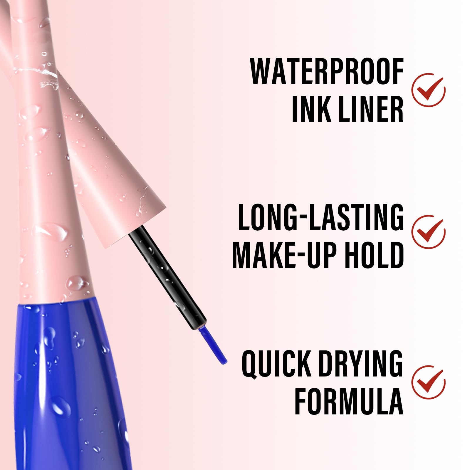 Boobeen Liquid Eyeliner Pen, Colored Eye Liner Waterproof Smudge Proof - Image 4