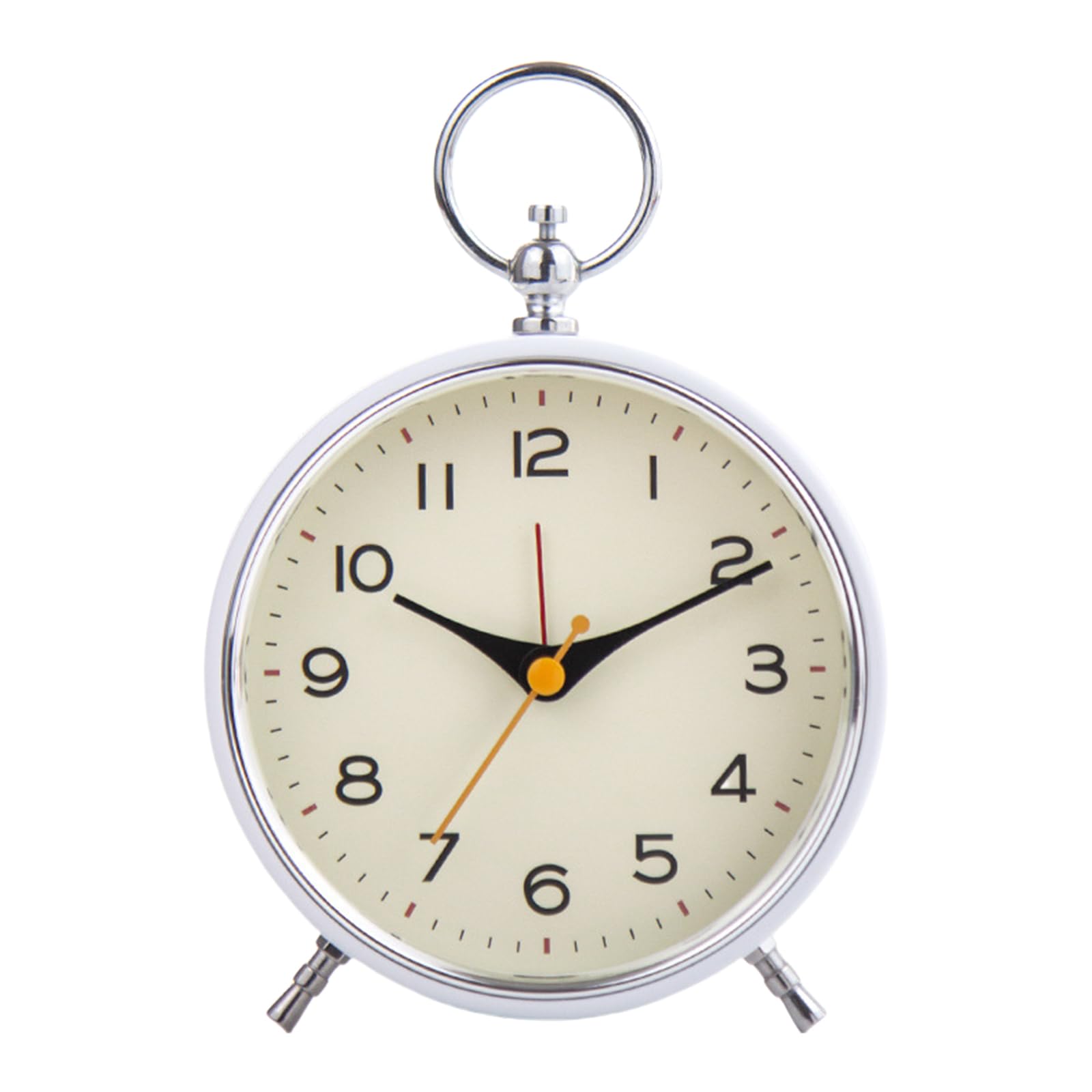 Kalttoy Bronze Accented Alarm Clock Loud Alarm with Backlit for Effective Morning Waking Calls Bedside Clock Decorative Desk