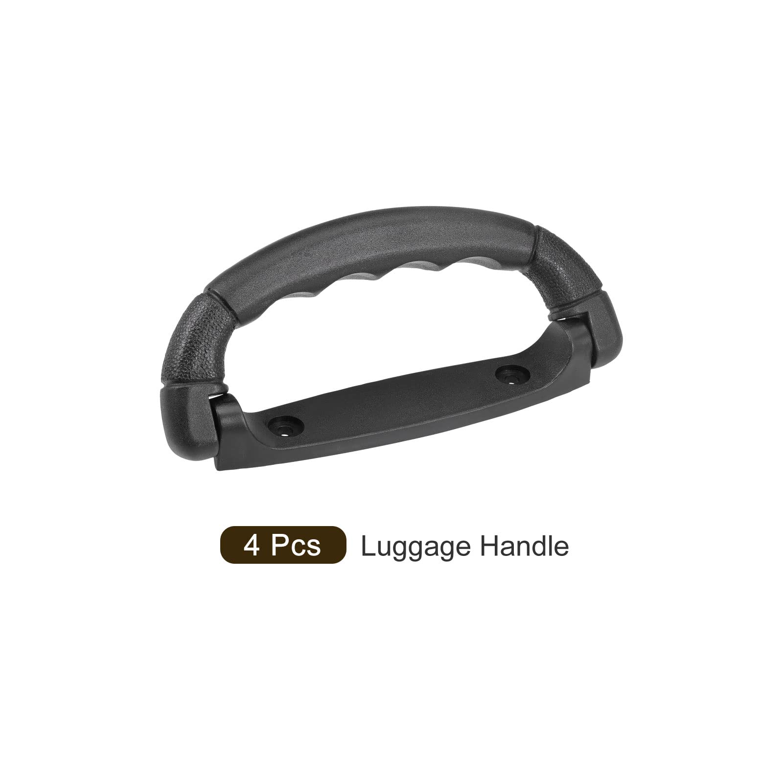 METALLIXITY Luggage Handle (160mm/6.3") 4Pcs, Plastic Pull Handle Grip Replacement - for Home Box Case Suitcase Black - Image 3