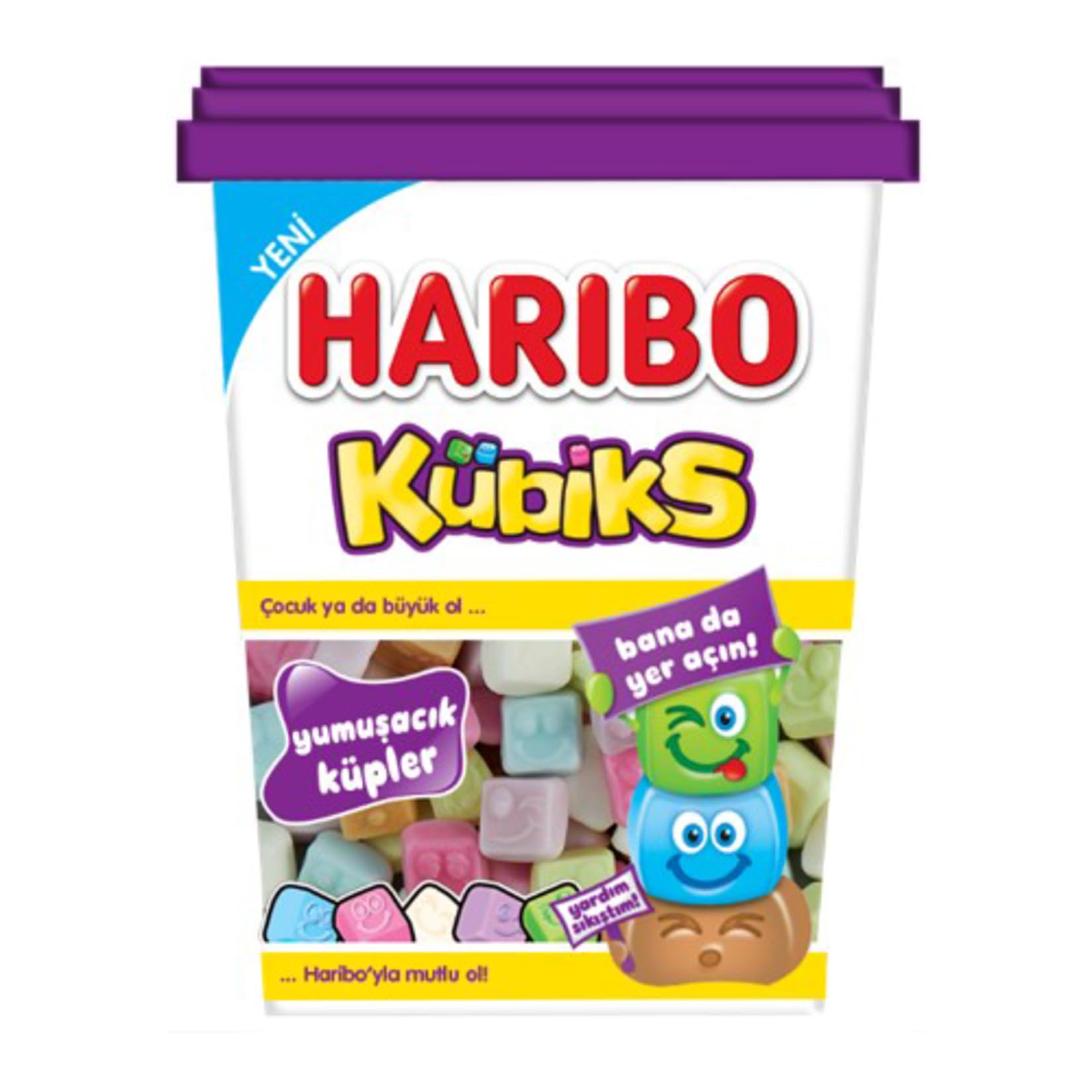 Hariboo Kubiks Mixed Soft Confectionery With Milk Fruit & Cola Flavours 175g (Imported)