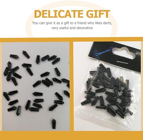 Miniatura 7 de Protectores de vuelo de dardos de plástico, 40 unidades, corrector de ala de dardo, protector de dardos de 90 grados, accesorios para dardos de