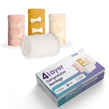 Vein Care 4-Layer Compression Bandage for Venous Leg Ulcers