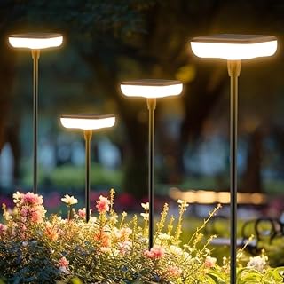Solar Lights Outdoor Pathway 8 Pack IP65 Waterproof 31