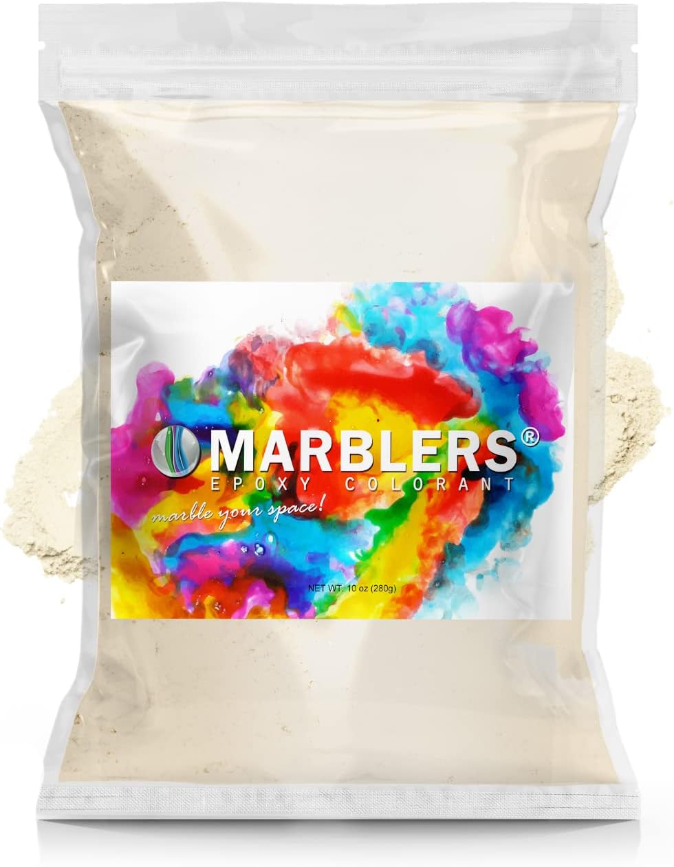 MARBLERS Mica Powder Colorant [Beige] 10oz (280g) |Cosmetic Grade | Epoxy Resin Pigment | Dye | Non-Toxic, Vegan, Cruelty-Free | Lip Gloss, Nails, Body Butter | Bath Bomb, Candle & Soap Making