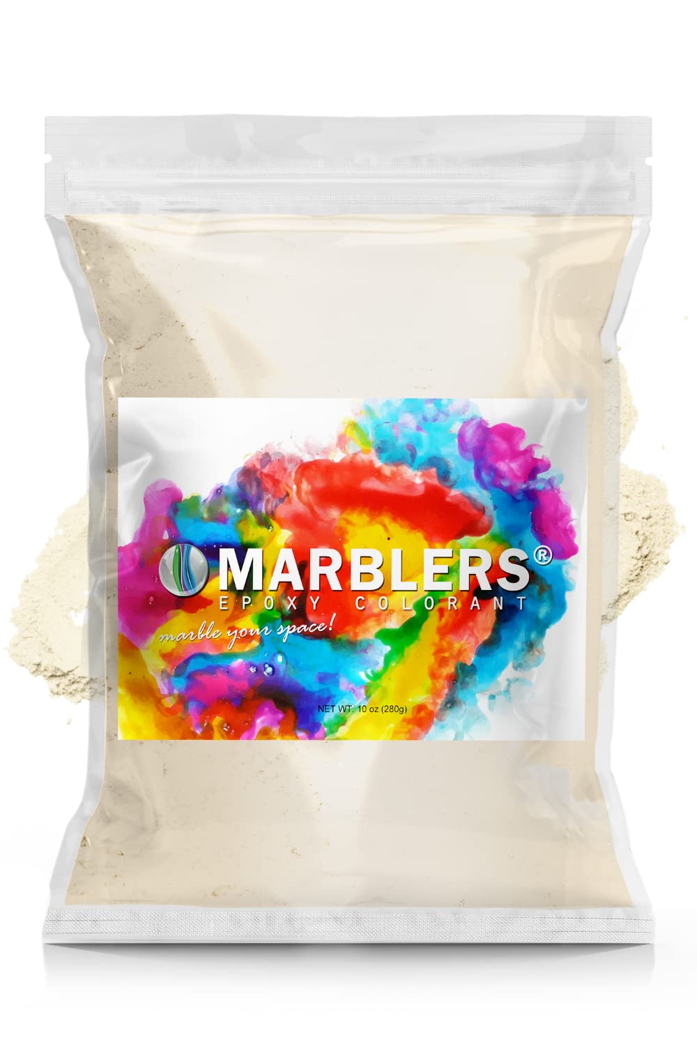 MARBLERS Mica Powder Colorant [Beige] 10oz (280g) |Cosmetic Grade | Epoxy Resin Pigment | Dye | Non-Toxic, Vegan, Cruelty-Free | Lip Gloss, Nails, Body Butter | Bath Bomb, Candle & Soap Making