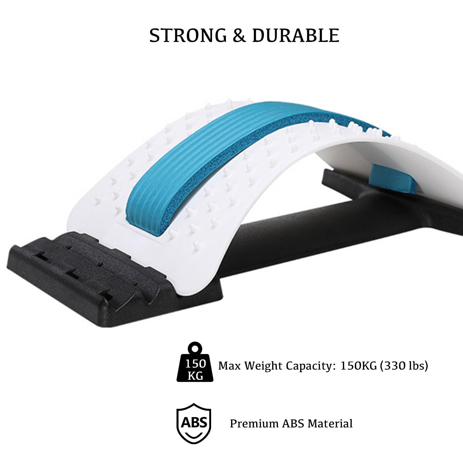 Back Stretcher Correcteur Dos Support Lombaire Réglable (Étirement Soulagement Douleur Posture Fitness Bureau Maison)