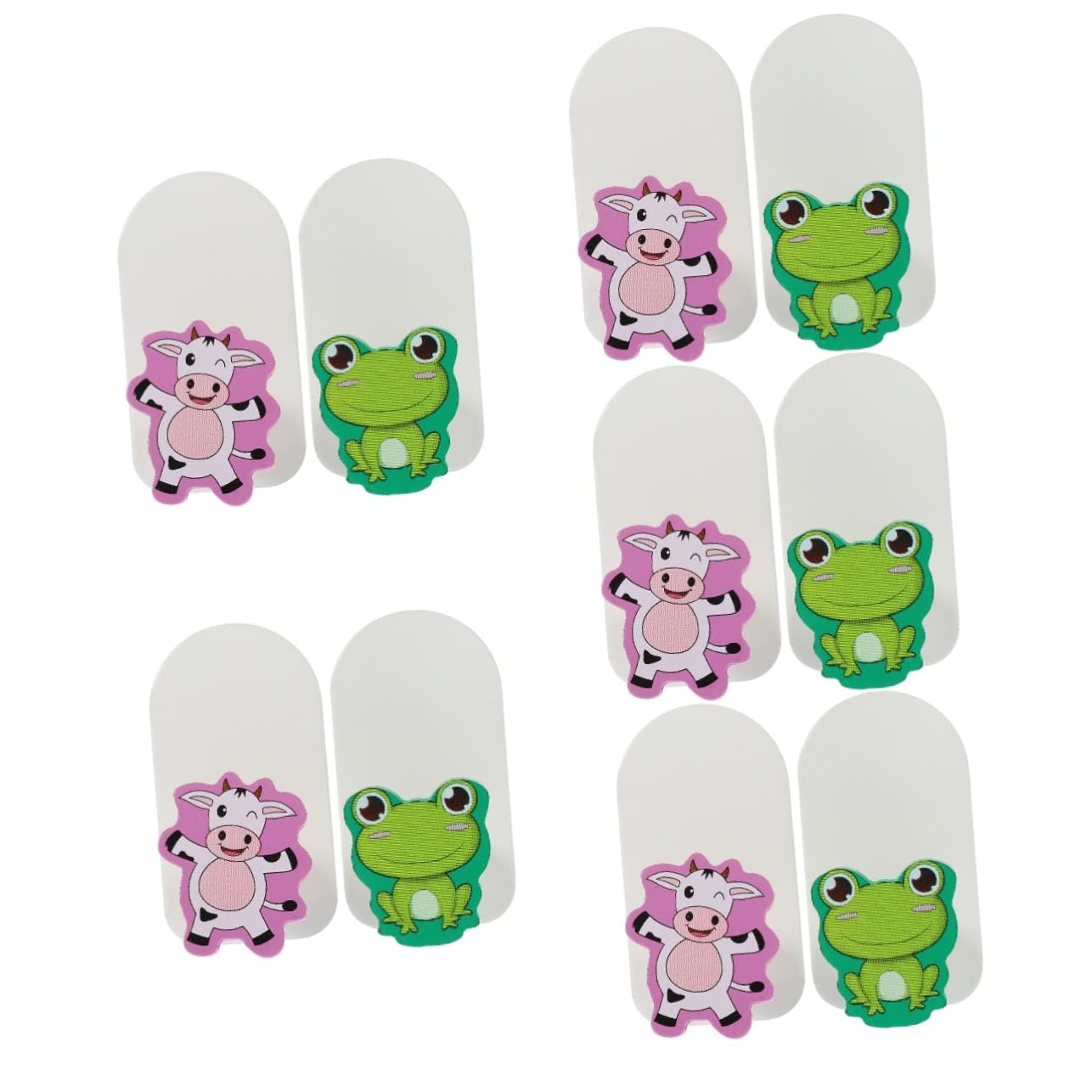 ABOOFAN 10piezas Ganchos Adhesivos De Animales Para Pared De Decoración Infantil Perfectos Para Colgar Toallas Sombreros y Ropa Dormitorios y Entradas