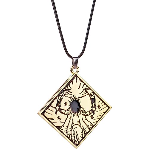 MEETCUTE Vintage Unisex Necklace, Metal Necklace from Elden Ring Talisman Pendant Cosplay Accessories