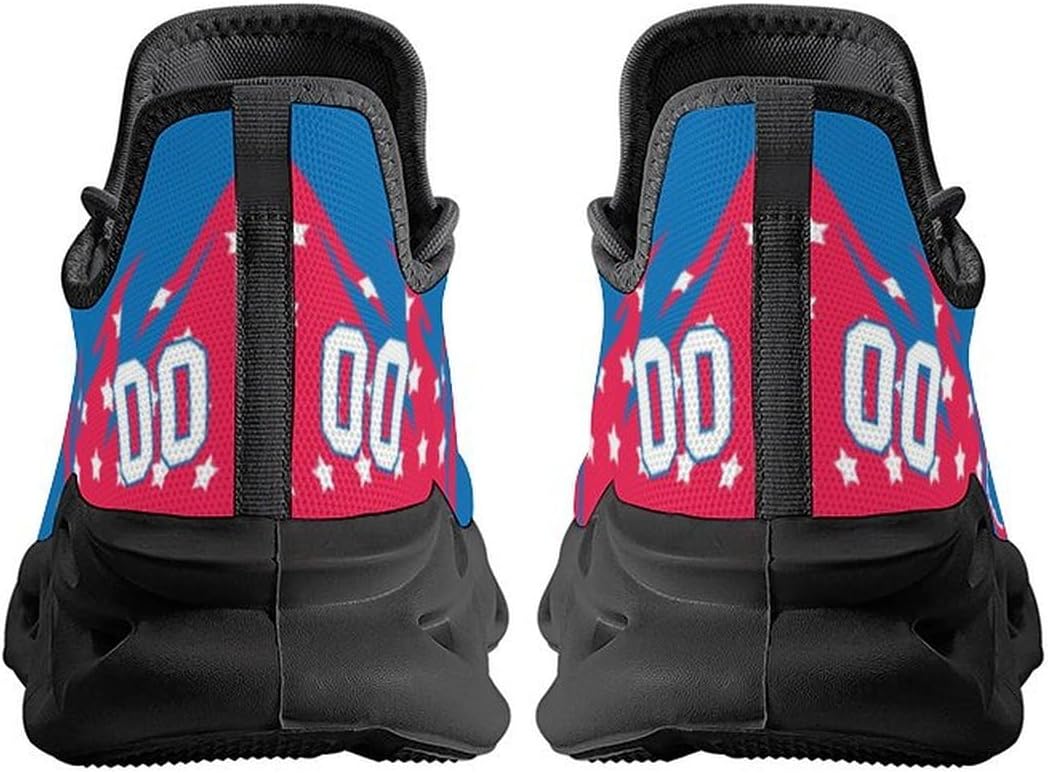 Custom Basketball Sneakers Personalized Breathable Fan Gifts Name & Number Workout Athletic Gym Slip-on Shoes for Men Women