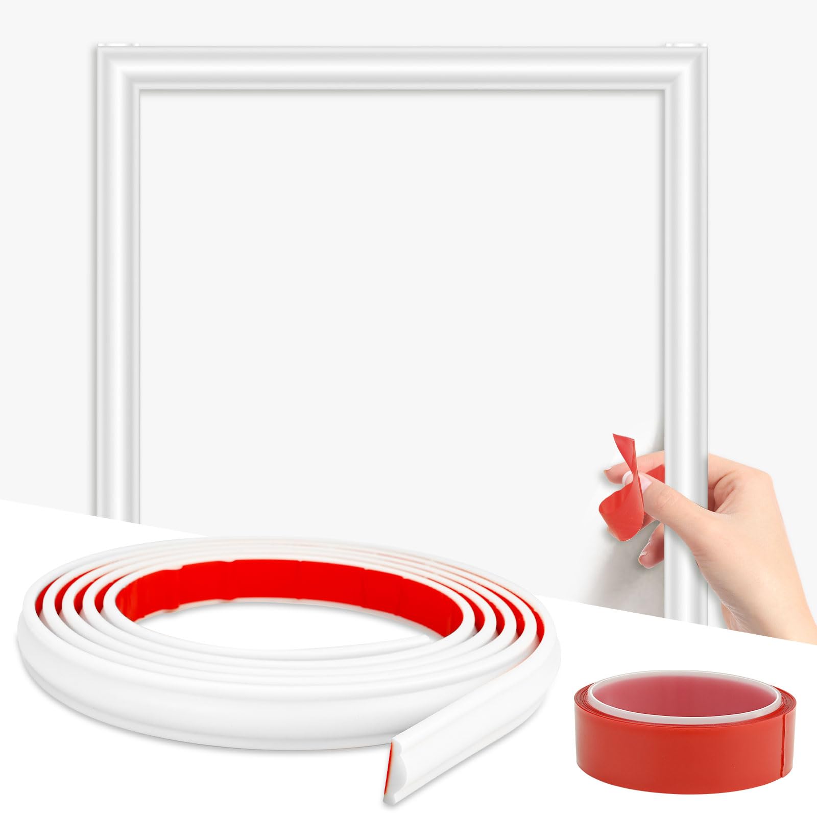 Kit de paneles de moldura de pared autoadhesivos flexibles para decoración
