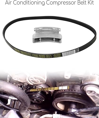 Miniatura 2 de 12658178 Kit de cinturón de compresor de aire acondicionado con herramienta para Chevrolet Silverado Suburban GMC Sierra Yukon Cadillac Escalade