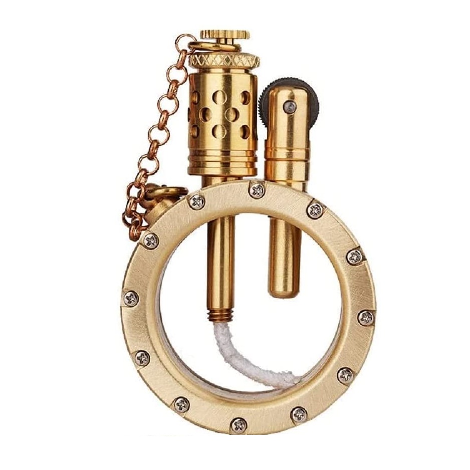 ライト・ランタン RETROISM Retro G-ZERO COVER Short Brass Lepro Vintage Style LED Camping Lantern, Classic
