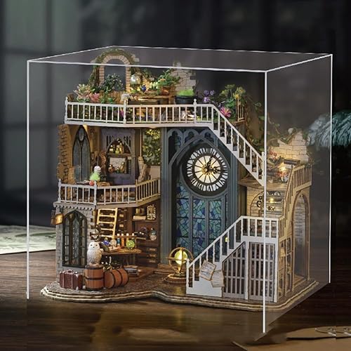 Miniatura 4 de Poppenhuis Met Meubels en miniatura, kit de casa en miniatura, modelo de casa de muñecas de madera 3D con cubierta a prueba de polvo y LED, idea