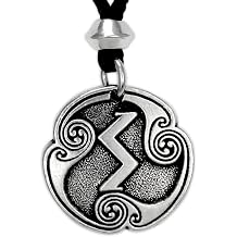 Sowilo Sigel Rune Pendant Necklace - Viking Sun Energy Success Amulet