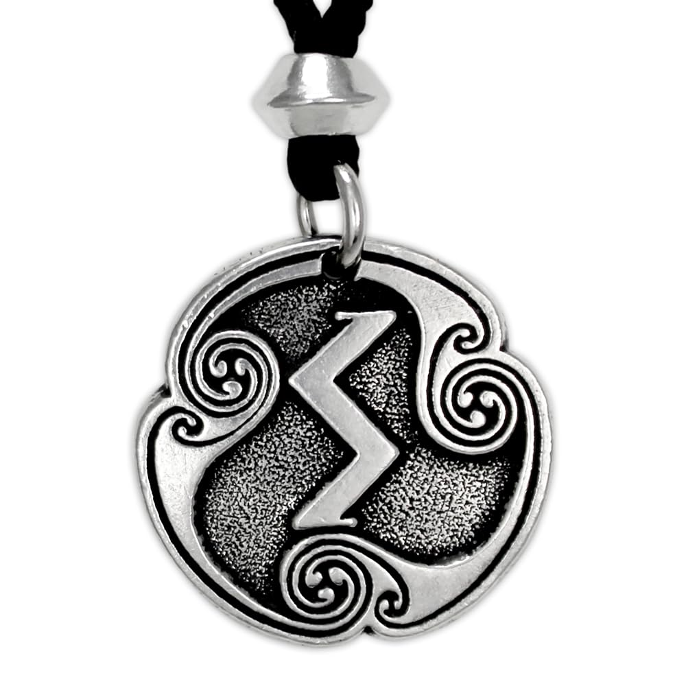 Sigel Sowilo Pendant Necklace - Pewter Viking Rune of the Sun Courage ...