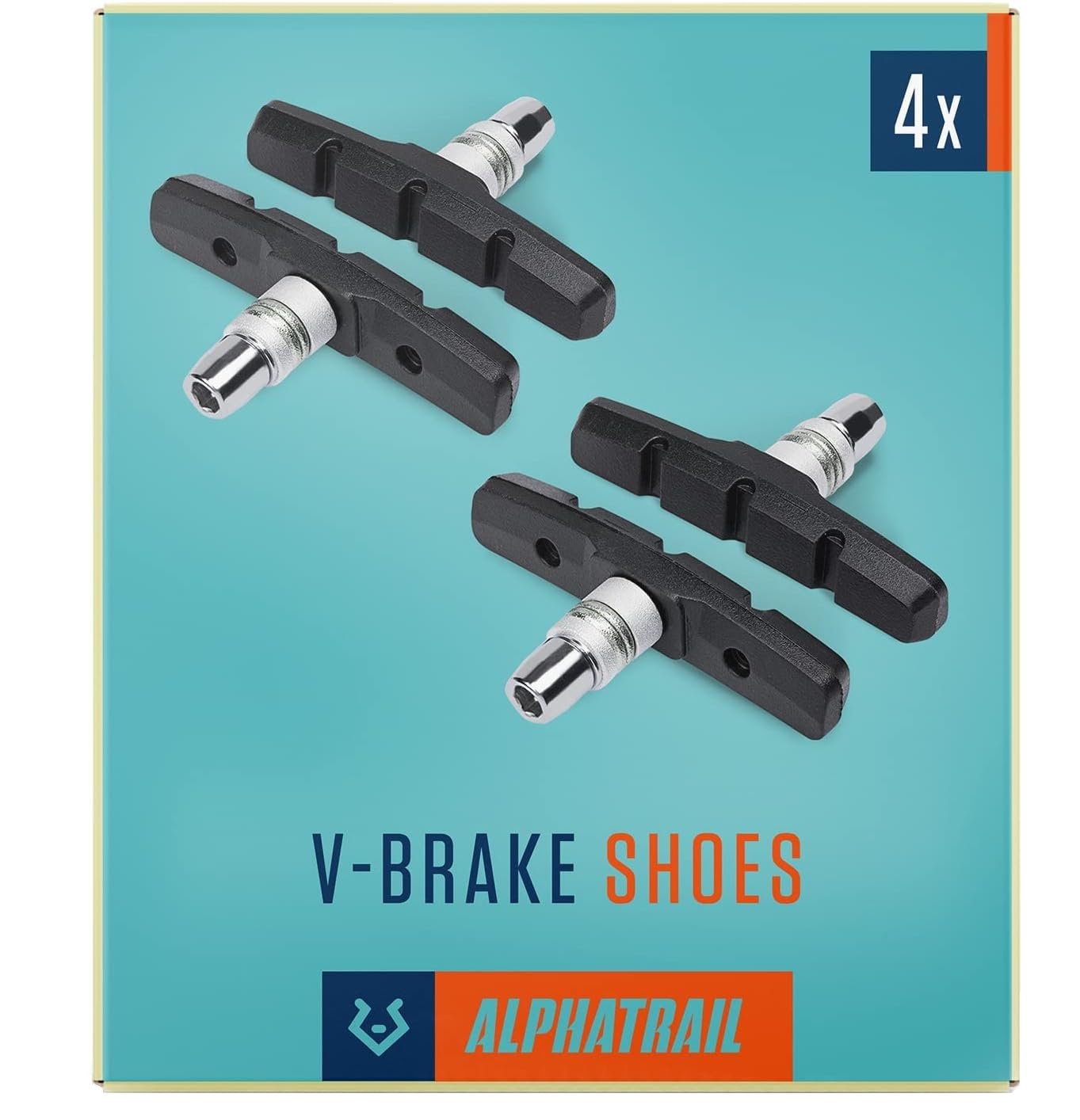 Sponsored Ad – V-Brake Brake Pads 2 Pairs 70mm I High braking power in everyday life I Durable Brake Pad & 100% Fitting for V-Brakes of Shimano, Tektro, Avid, SRAM, XLC etc.