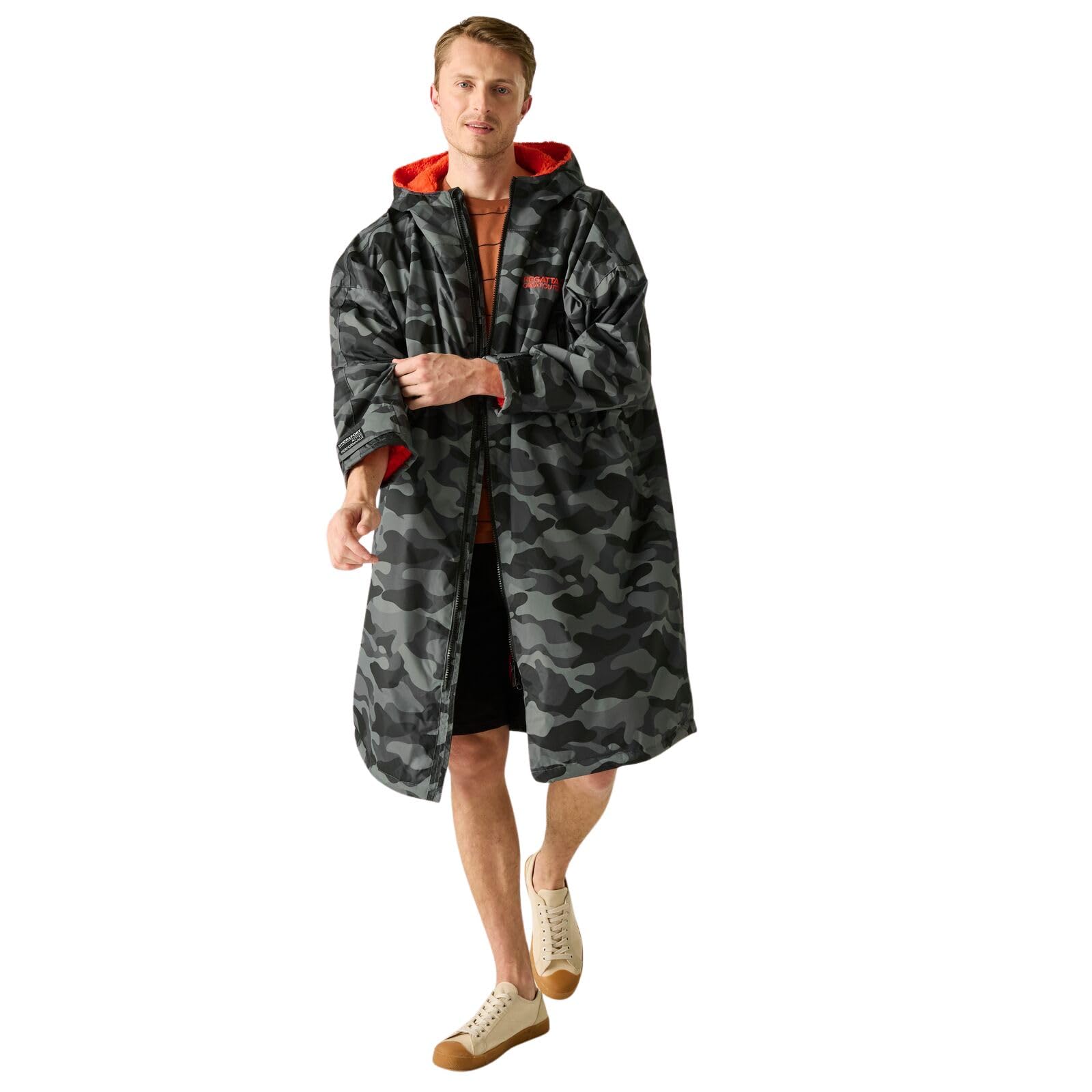 Regatta  Grey  Waterproof Windproof Borg Fleece Oversized Fit Insulated Robe in Size L, Sports Direct