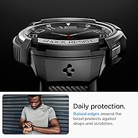 Vista 5 de Spigen Rugged Armor Pro Diseñada para Samsung Galaxy Watch 6 Classic 47mm Funda con Banda Cubierta Protectora de TPU con Correa