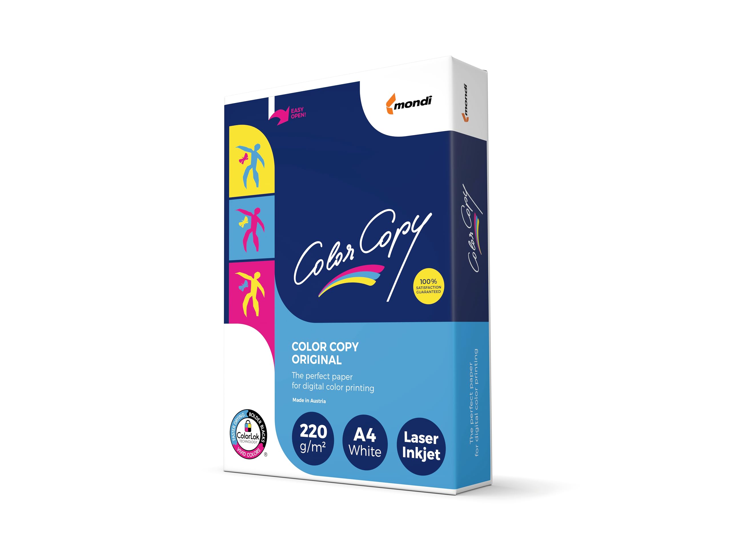 Mondi Color Copy kolorowy papier do kopiowania A4 biały jest 220 g/m² zawartość: 250