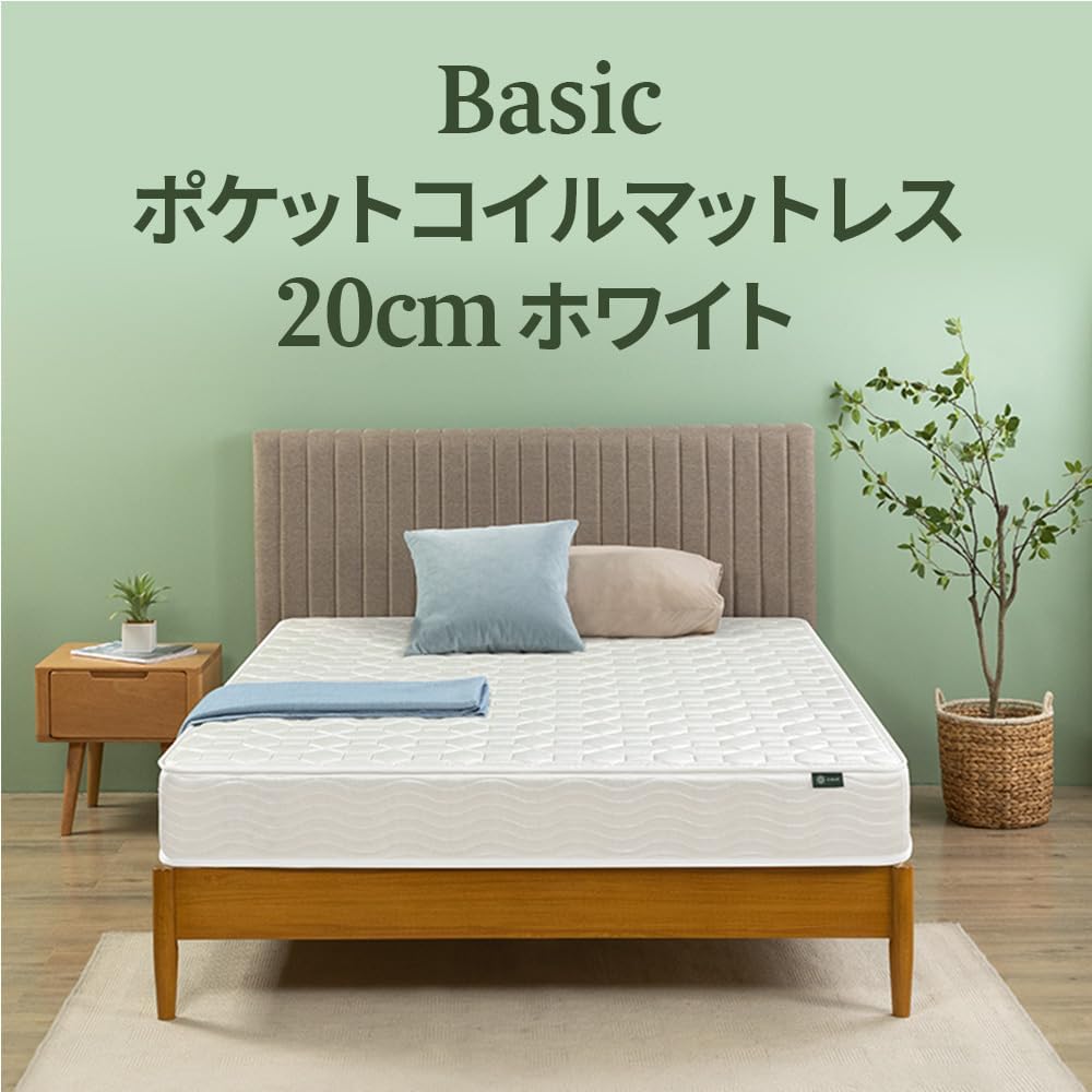 ZINUS メタル ベッドフレーム セミダブル 木製 すのこ 静音 ZINUS