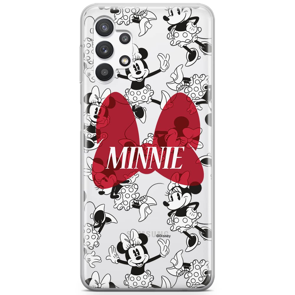 ERT GROUP mobile phone case for Samsung A32 5G original and officially Licensed Disney pattern Minnie 048 optimally adapted to the shape of the mobile phone, partially transparent