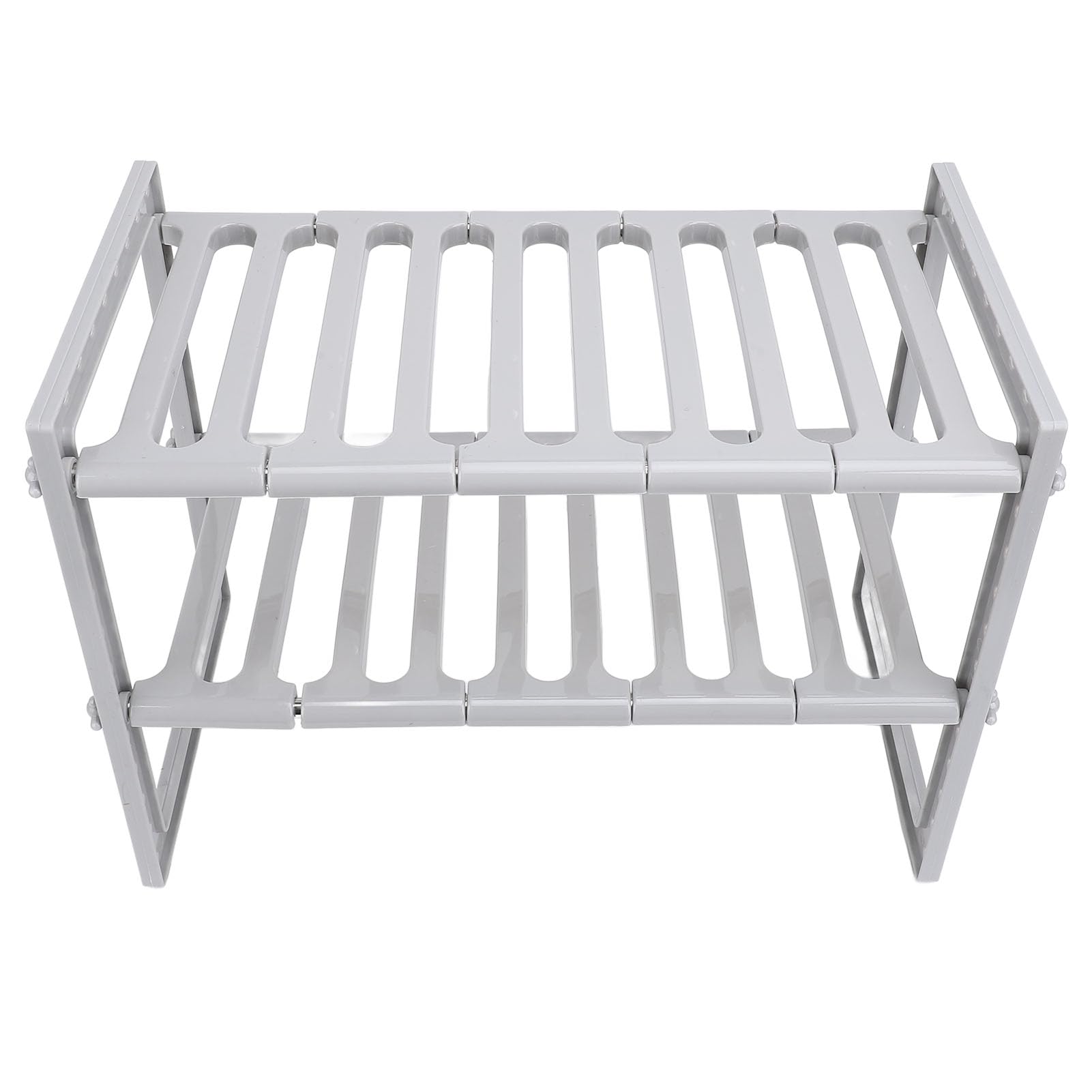 Under The Sink Organizer, 2 Tiers Under Kitchen Sink Organizer Undersink Organizers 38Cm To 70Cm Adjustable Length Stretchable Under Sink Organizers And Storage (Gray)