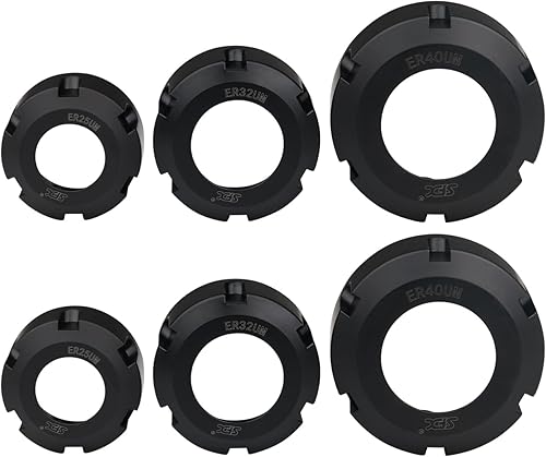 Miniatura 17 de ZAC ER32 Tuercas de sujeción 5 Uds. ER32-UM Tuercas de sujeción para mandril de fresado CNC, tornillo de rosca de torno M40x1.5