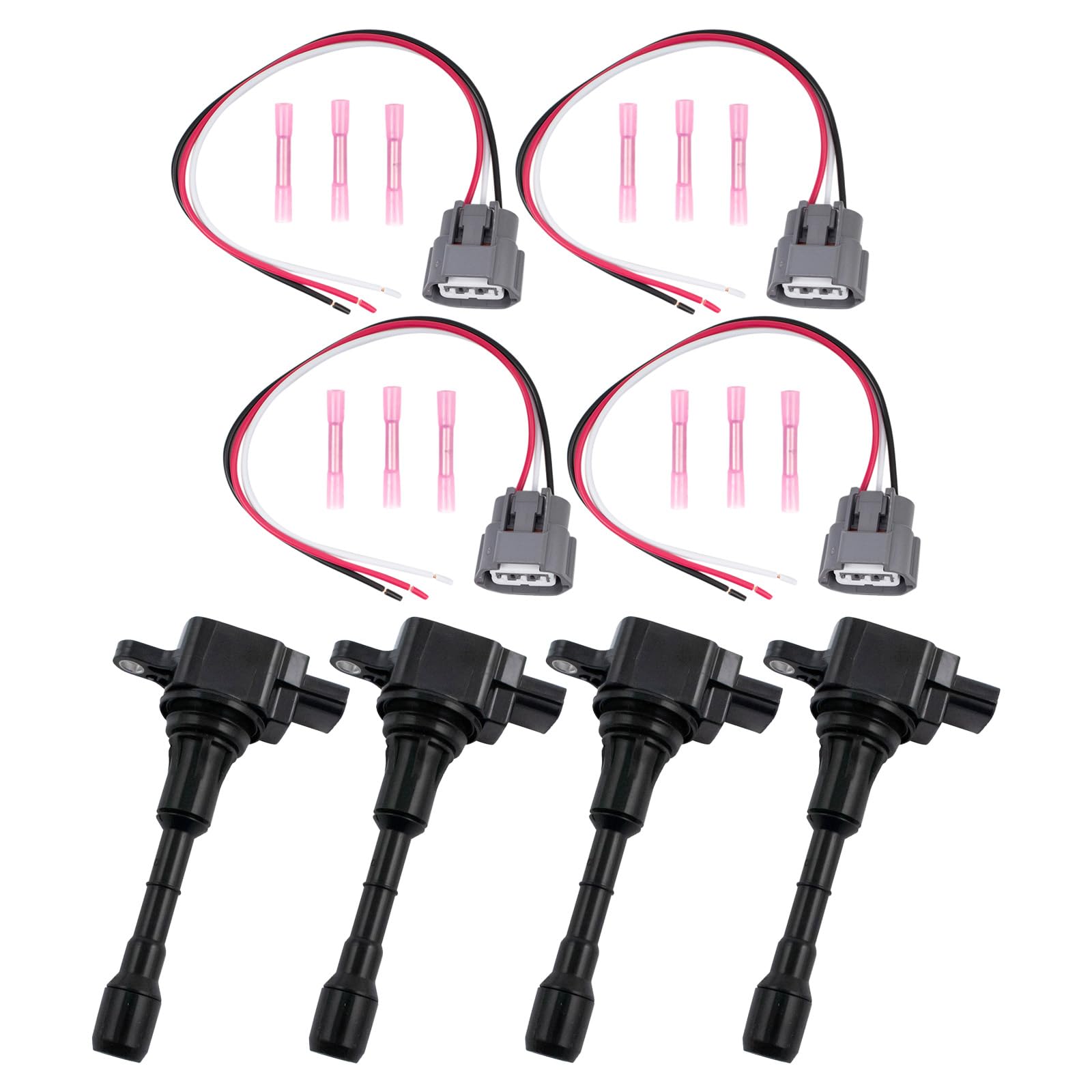 TRQ Ignition Coil Set Compatible with 2016 Nissan Murano