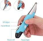 USB Stylus informatique, PC TV Stylo à souris, 2.4G Souris optique à stylo avec ajustable 800/1200/1600 DPI, Mouse de design ergonomique, pour Smartphone Tablette Win/Vista/XP/2000/Android/Linux/OS X