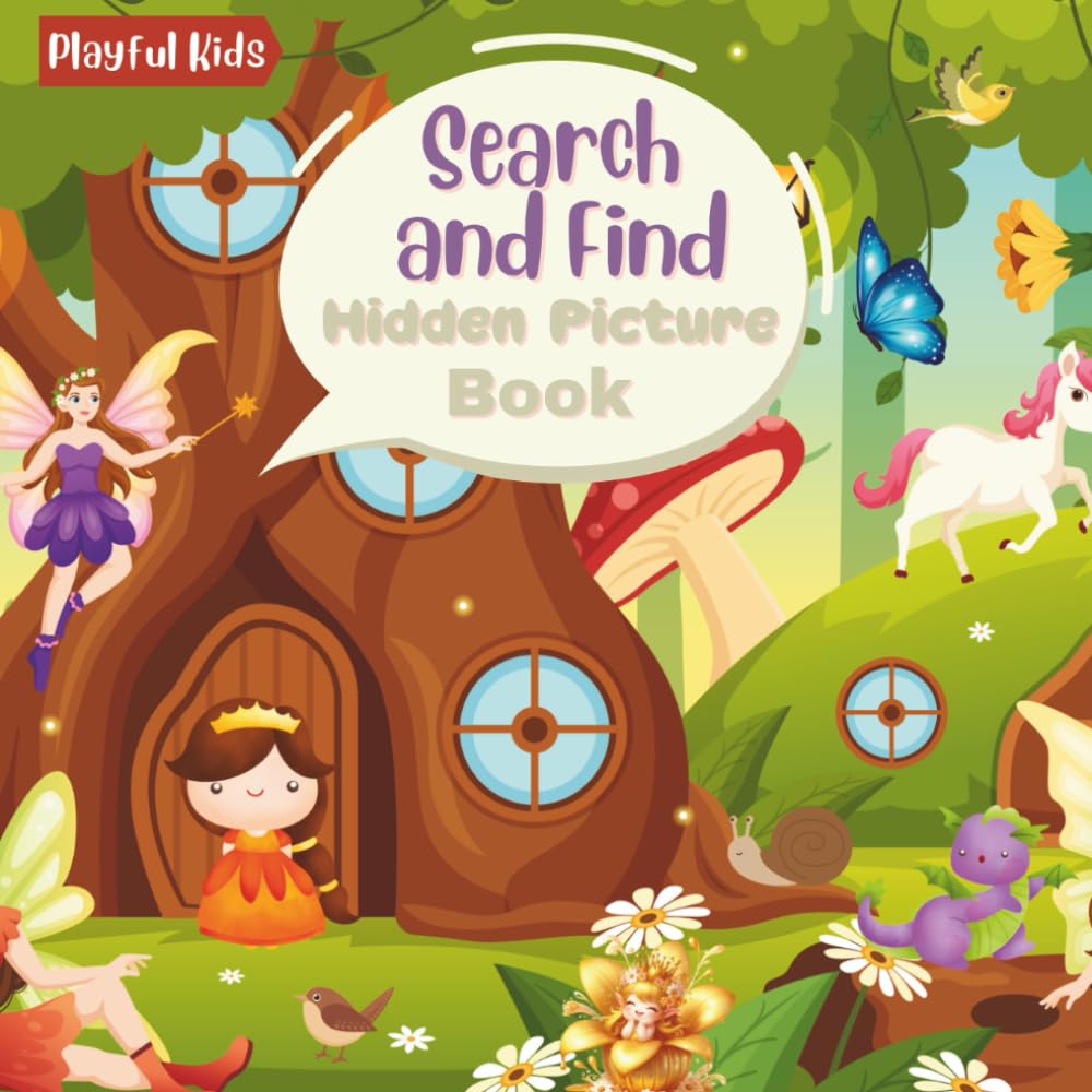 Search and Find Hidden Picture Book: Full-Color Hidden Object Fun for Early Learners: Seek, Find, and Learn with Solutions (Playful Kids Search and Find Hidden Picture Books)