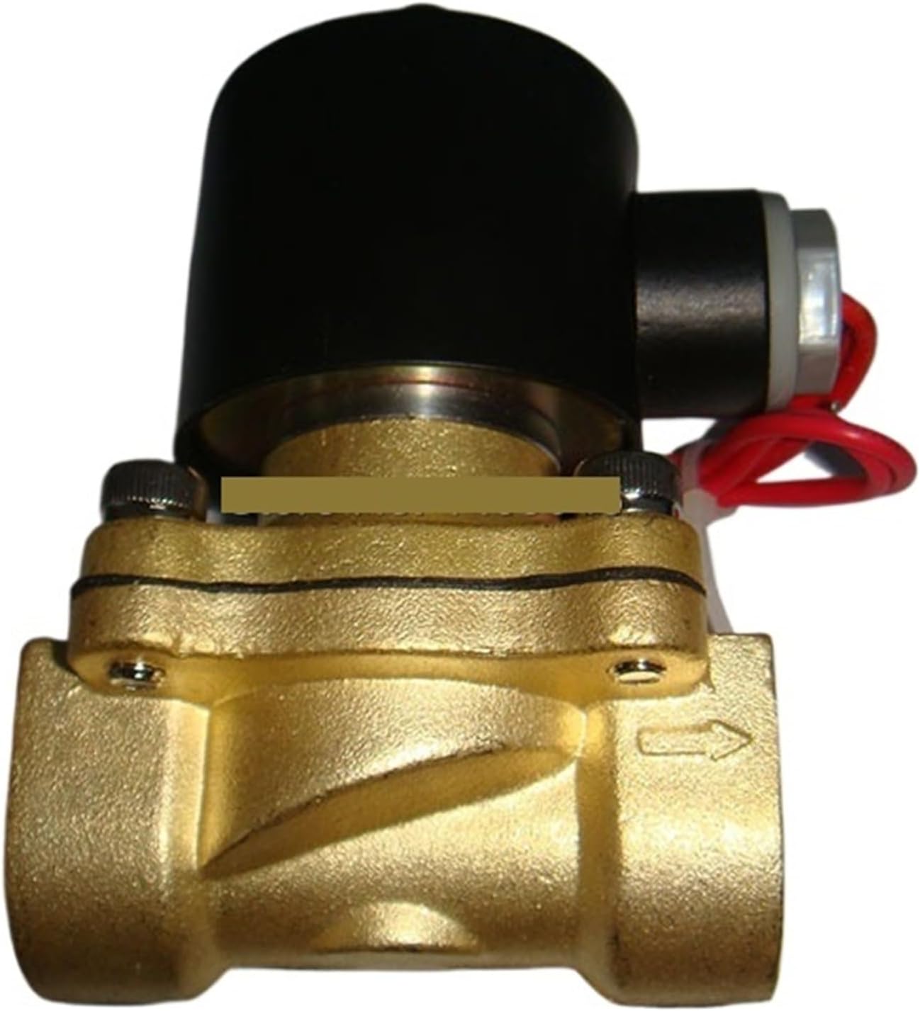 2 Way 2w Brass Air Gas Water Solenoid Copper Valve 3/8 1/2 Inch 220V AC Normally Close 2W160-10 2W160-15 Wire Lead Type Valve(3/8",DC12V)