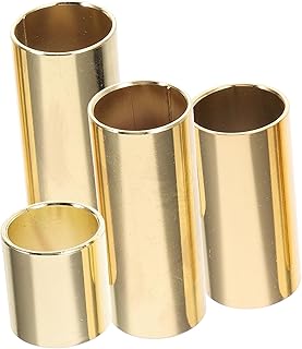 ibasenice 4 Pçs Anel Deslizante De Guitarra Slides De Guitarra Slides Para Guitarra Instrumento Musical Slider De Guitarra Varas Protetor De Dedo Para Guitarra Suprimentos De Metal Guitarra