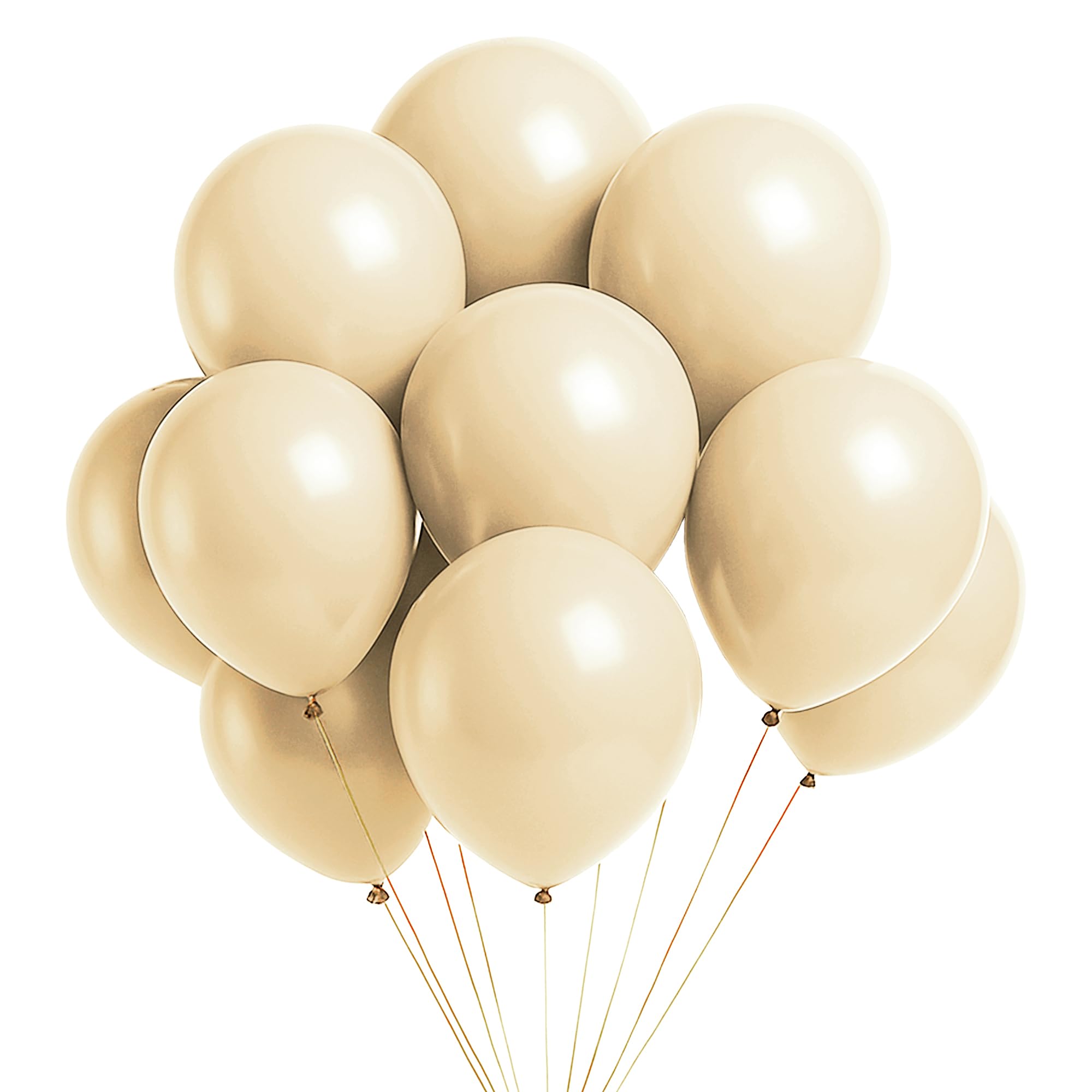 WedDecor 500pcs Gold Latex Balloon 10" Large Helium Grade Balloons Birthday Balloons for Kids Party Anniversary, Wedding Decoration Event Supplies Accessories โ image 1