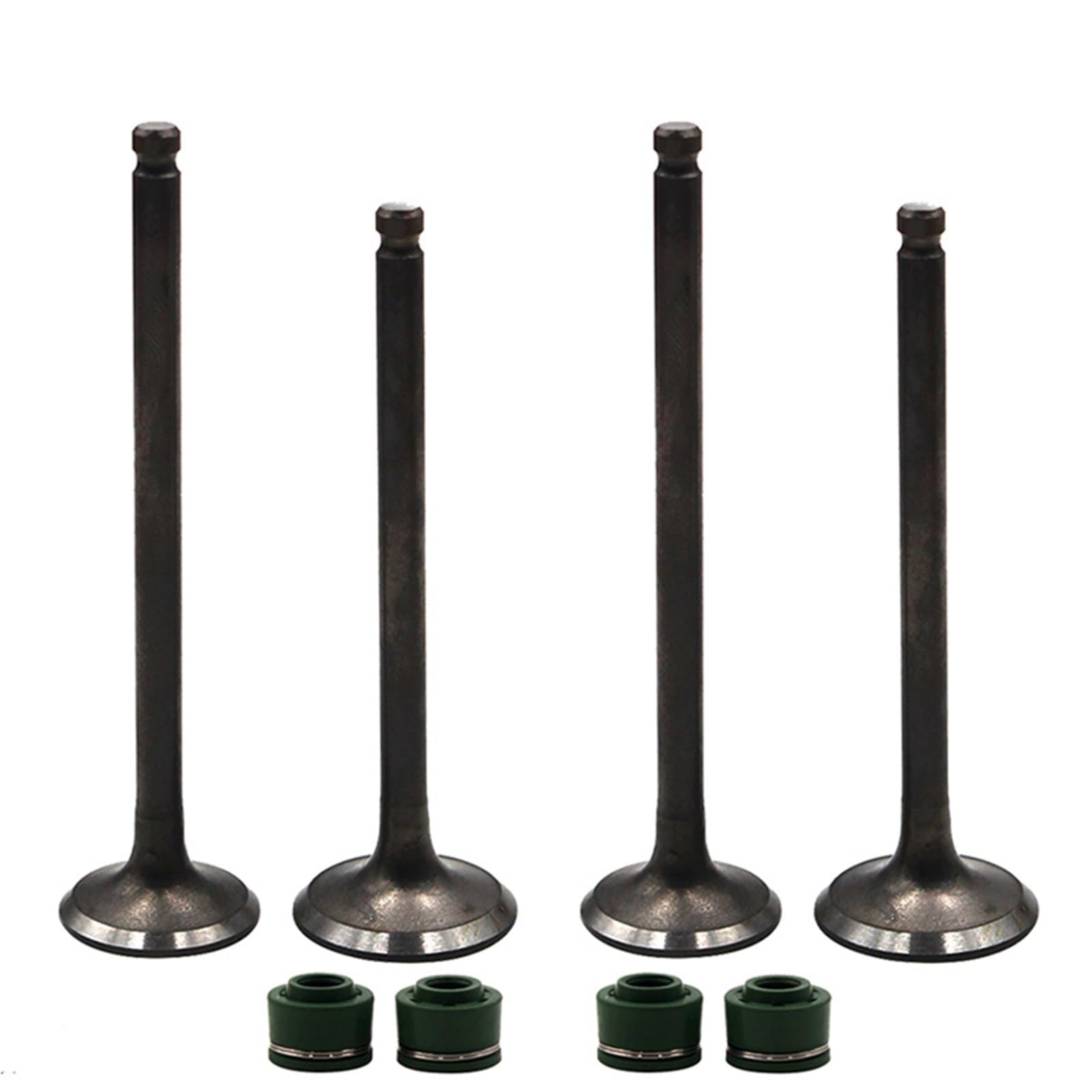 GCLANXI Motorcycle Intake Exhaust Valve Stem Kit for Kawasaki EX250 Ninja 250 EL250 Eliminator 250 252 Intake Valves Set(2 Pairs)