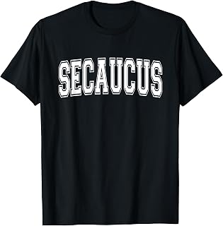 SECAUCUS NJ NEW JERSEY USA Vintage Sports Varsity Style T-Shirt