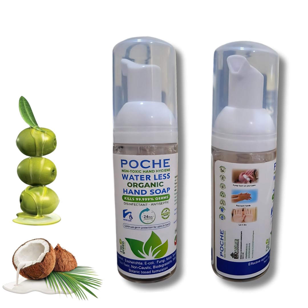 Organic Poche - Waterless hand wash 50ml- Bionatura; Organic, Natural, Biodegradable, Non -toxic & Eco-friendly