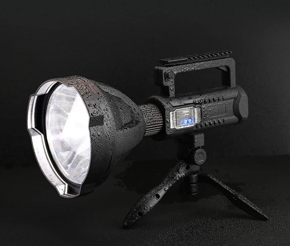 Generico TORCIA LAMPADA RICARICABILE ULTRA POTENTE 100W LED CREE XHP50 FINO A 1KM