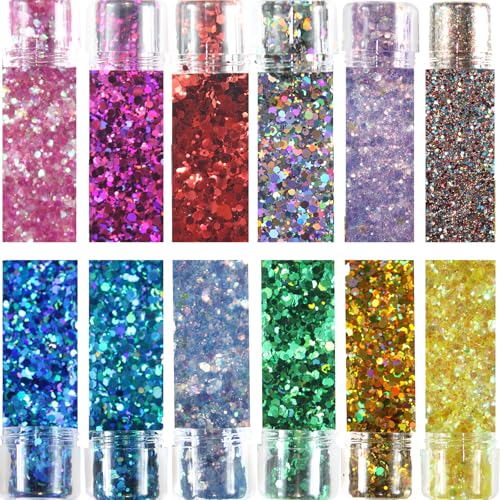 VEROA Set de 12 colores para fiestas (5 g)