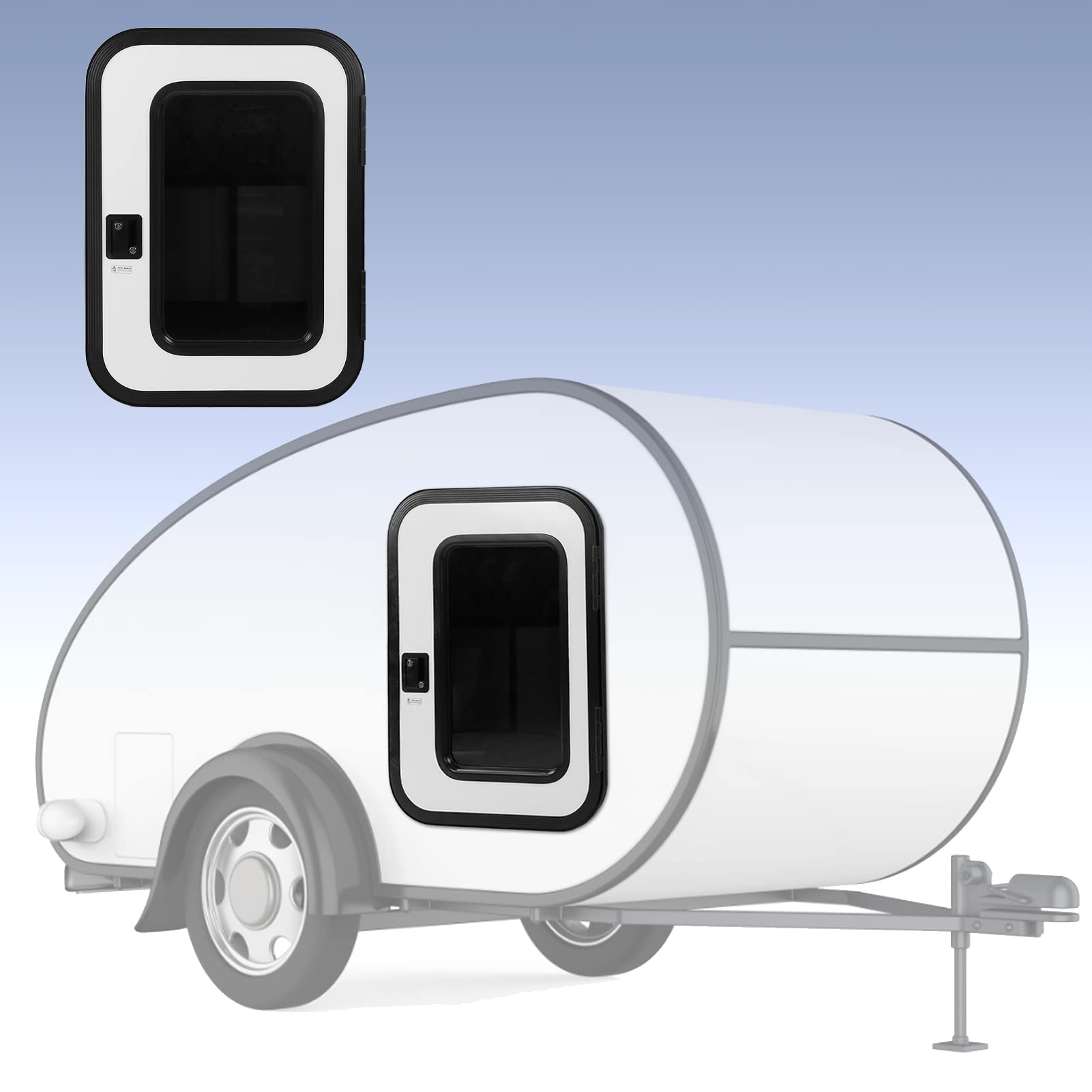 4 Loquets De Porte Inox Pour Camping-car Et Remorque - 13x6,5x2 Cm, Métal Argenté, Installation Facile Et Sécurité Renforcée