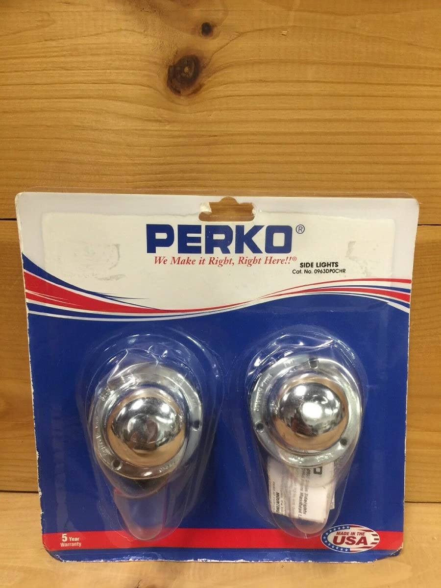 Perko 0963DP0CHR Chrome-Plated Horizontal-Mount Side Light Set
